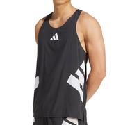 adidas Adizero Road To Records Mens Running Vest Black Run Lightweight Tank Top