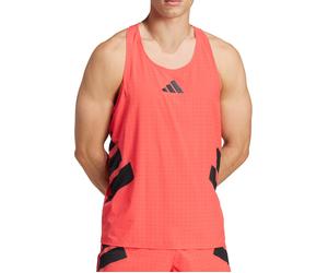 adidas Adizero Road To Records Mens Running Vest - Red