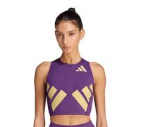 adidas Adizero Road to Records Women's Crop Top | UK L in Tribe Purple