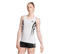 adidas Adizero Running Tank XS Lightweight Singlet in White for Warm Weather Training