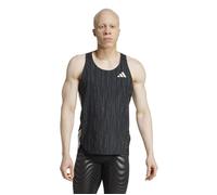 adidas Adizero Singlet for Men - Lightweight Running Top in Carbon/Black