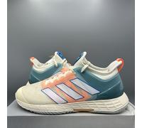 Adidas Adizero Ubersonic 4 Off White Beam Orange Tennis Court Shoes UK 8 EU 42