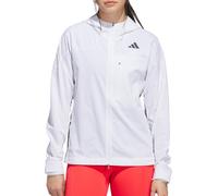 adidas Adizero Womens Running Jacket White Hooded Run Reflective Ladies