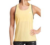 adidas Adizero Womens Running Vest Yellow Run Lightweight Sleeveless Tank Top