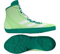 adidas Adizero Wrestling Shoes, Lime Green White Teal, 7 UK