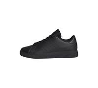 adidas Advantage Base 2.0 Shoes Junior Tennis, Core Black/Core Black/Grey Six, 4 UK