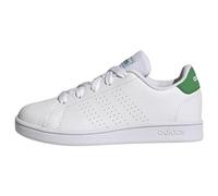 adidas Advantage Lifestyle Court Lace Shoes Tennis, Cloud White/Green/Core Black, 5.5 UK