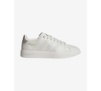 adidas Women's Advantage Premium Leather Shoes, Chalk White/Chalk White/Champagne met, 4.5 UK