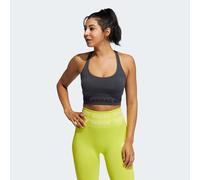 adidas Aeroknit Sports Bra Womens Fitness Top Gym Yoga Grey