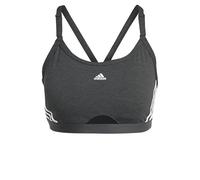 adidas Aeroreact Training 3-Stripes Light Support Workout Bra Women's Sports Bra