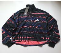 ADIDAS AEROREADY LOGO PRINT DOUBLEKNIT 1/2 ZIP SWEATSHIRT TOP FT9730 - WOMEN S