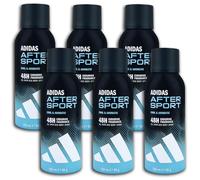 adidas After Sport Deodorant Spray 6 x 150 ml Pack of 6
