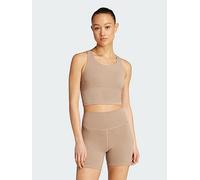 adidas All Me Medium Support Bra Tank Top, Brown, Size 2Xl, Women Brown