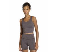 adidas All Me Medium Support Tank Sports Bra Brown