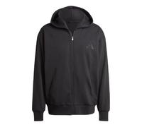 adidas ALL SZN Fleece Full-Length Zipper Hoodie 'Black' IX1249 XS