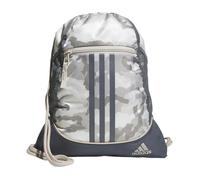 adidas Alliance Sackpack, Drawstring Backpack, Lightweight Small Gym Bag for Women and Men, Camouflage Wonder Beige/Onix Grey/Alumina Beige, One Size, Alliance Sackpack, Drawstring Backpack