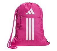 adidas Alliance Sackpack, Drawstring Backpack, Lightweight Small Gym Bag for Women and Men, Team Shock Pink 2/White, One Size, Alliance Sackpack - Drawstring Backpack Small Bag for Men and Women
