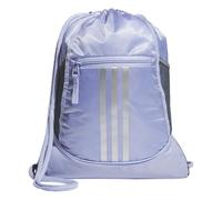 adidas Alliance Ii Sackpack, Violet Tone Purple/Silver Metallic, One Size, Alliance Sackpack, Drawstring Backpack, Lightweight Small Gym Bag for Women, Soccer Backpack