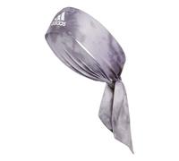 adidas Alphaskin Tie Headband, Stone Wash Grey/White, One size