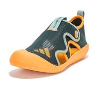adidas Altaventure Unisex Kids' 3 Slide Sandal, Shadow Green/Round Orange/Silver Green, 21.0 cm