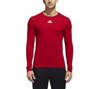 adidas Amplifier Long Sleeve T-Shirt - Mens Multi-Sport M, Power Red-white, Medium