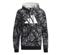 adidas Aop Hoody Printing Casual Sports Pullover Black GT6483 S