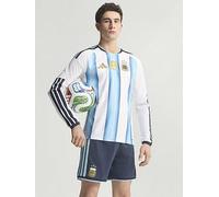 Argentina 26 Home Authentic Long Sleeve Jersey