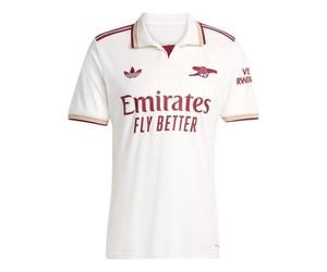 adidas Arsenal 2025/2026 Third Kit Jersey Asia Sizing 'Cloud White Burgundy' JI9556 XL