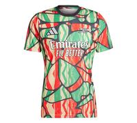 Adidas Arsenal Pre-Match Mens Short Sleeve Jersey 2024/2025 Colour: Red/Black, Size: Small