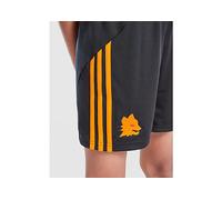 adidas AS Roma 2025/26 Away Shorts Junior - Black 7-8Y
