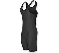 adidas aS101s Lycra Solid Wrestling Singlet - BLACK - XXXL