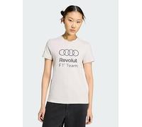 adidas Audi Revolut F1 Team Dna Graphic Tee, White, Size M, Women White
