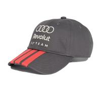 adidas Audi Revolut F1 Team Logo DNA 3 Stripes Adjustable Strapback Hat, Utility Black, One Size