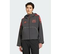 adidas Audi Revolut F1 Team Mechanics Rain Jacket, Black/Multi, Size M, Women Print