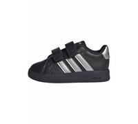 Adidas Baby-Boys Grand Court 3.0 Hook & Loop, Black/Silver Metallic, 7.5 UK