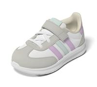 adidas Baby Boys' Run 70s 2.0 Elastic Lace Trainers, White Bliss Lilac Halo Mint, 7.5 UK