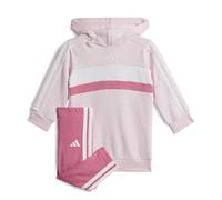 adidas Baby Girls SEASONAL ESSENTIALS TIBERIO 3 STRIPES FLEECE LEGGINGS SET, clear pink/pink fusion/white, 3-6 Months