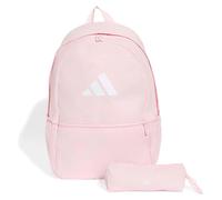 adidas Unisex Pencil Case Backpack, clear pink/white, One Size