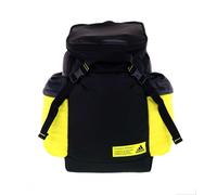 Adidas Backpack Rucksack Black Yellow Bottle Pocket BM4545 RRP £43
