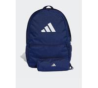 adidas Unisex Pencil Case Backpack, dark blue/white, One size
