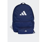 adidas Unisex Pencil Case Backpack, dark blue/white, One size