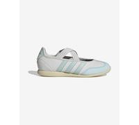 adidas Barreda Mary Jane Shoes White Green Junior - 6UK