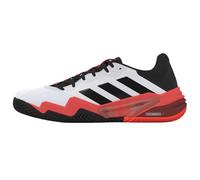 adidas Barricade Tennis Shoes Mens White/Black/Red 8 UK