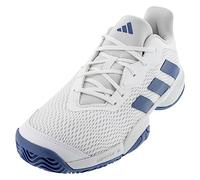 adidas Barricade Unisex Kids' Sneaker, white/crew blue/crew blue, 22.2 cm