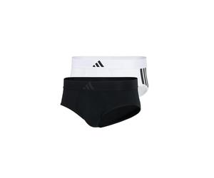 Adidas Basic Brief Men's Underwear Pack of 2, Black/White_4am007, XXL