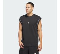 adidas Men's Basketball All World Sleeveless Tank, Black/Black, M Tall
