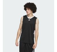 adidas Men's Basketball Legends Tank, Black/White, M Tall