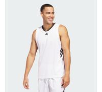 adidas Men's Basketball Legends Tank, White/Black, XS