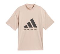 adidas Basketball T-Shirt 'Beige Black' IT4509 L
