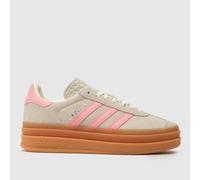 adidas Beige Gazelle Bold Girls Youth Trainers UK 5.5 (EU 38?)